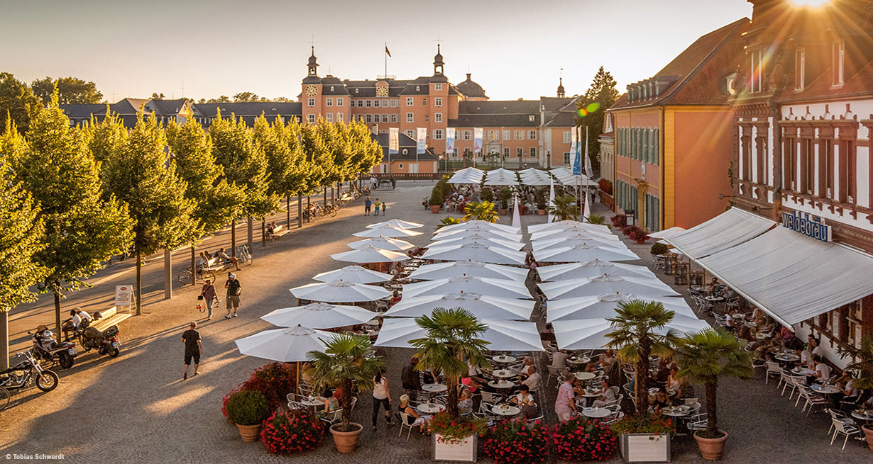 Schlossplatz in Schwetzingen